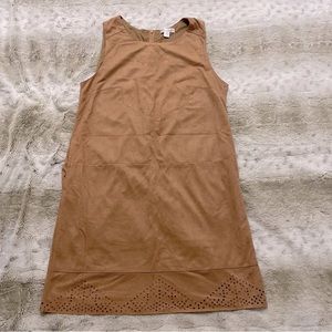 TCEC Faux Suede Dress Size S with Pockets